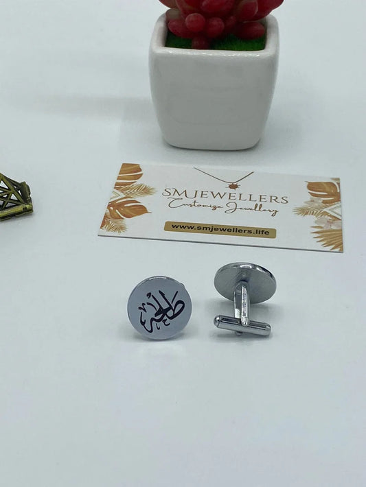 Engraved Name  Cuflinks